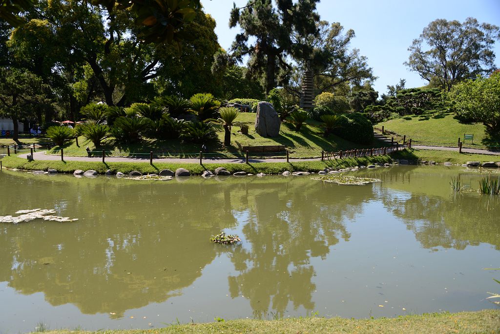 04 Lake And Island With A Large Rock And A Pagoda Monument Japones Japanese Garden Buenos Aires